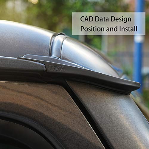 JVMA Hardtop Rain Gutter Extensions Rooftop Rain Deflector, for Jeep Wrangler JK JKU 2008-2017 Exterior Accessories (Patented) Black - Image 5