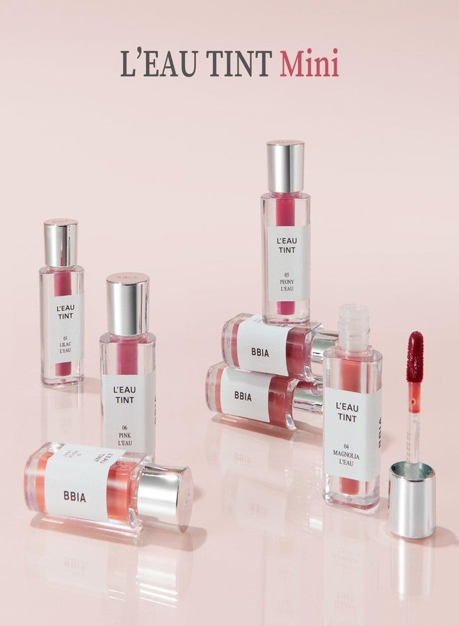 BBI@ BBIA BBIA L’EAU Tint - Glossy & Glow Lip Stain, Watery Lip Tint, Non-Sticky, High Shine Finish, Long-lasting, Moisturizing, Lightweight, Natural, Daily Use, Vegan, Korean Makeup (04 MAGNOLIA L'EAU -MINI) - Image 4