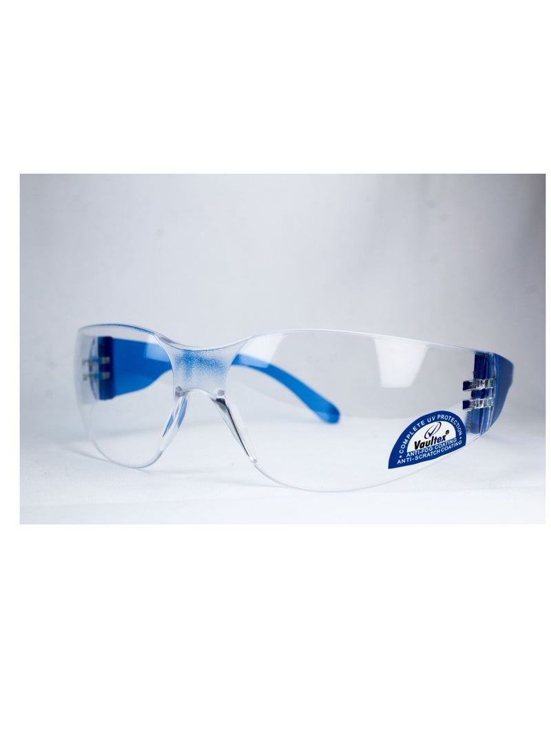 Vaultex UV Protection with Anti-Fog  Coating Frameless & Highly Flexible Single Lens Design Lens Clear - Image 1