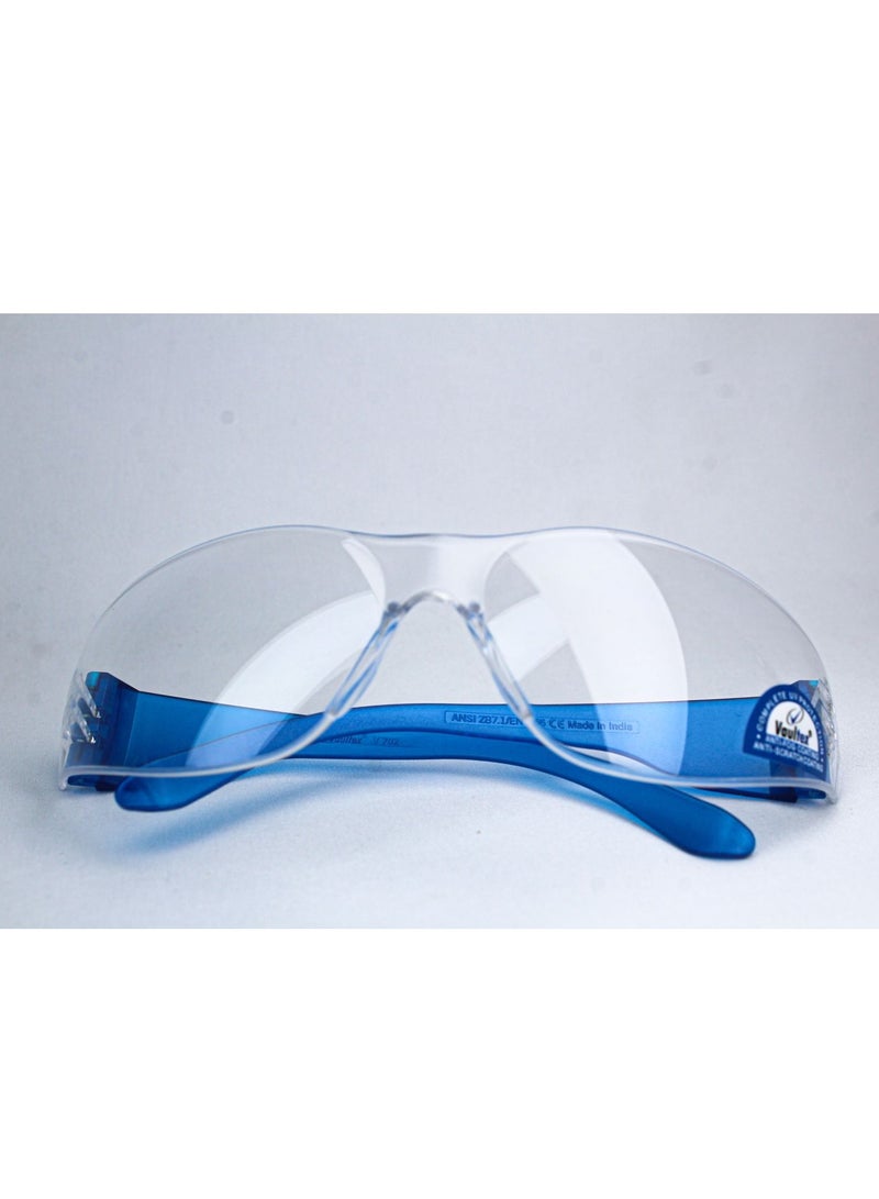 Vaultex UV Protection with Anti-Fog  Coating Frameless & Highly Flexible Single Lens Design Lens Clear - Image 3