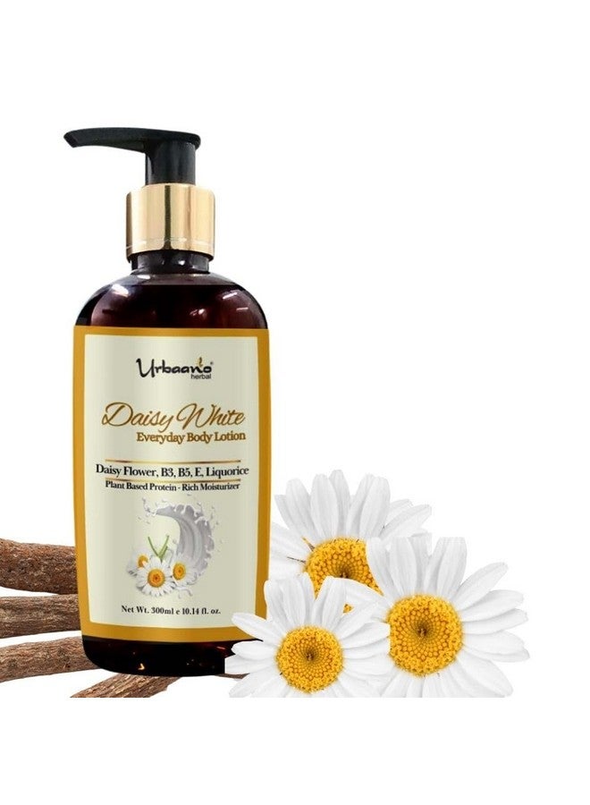 أورباانو هيربل لوشن الجسم اليومي Daisy White مرطب غني ومفتح للبشرة بزهرة الأقحوان، والطحالب، وفيتامين B3 | تغذية عميقة، وبشرة متوهجة ومشرقة للبشرة الجافة (300 مل) - Image 1
