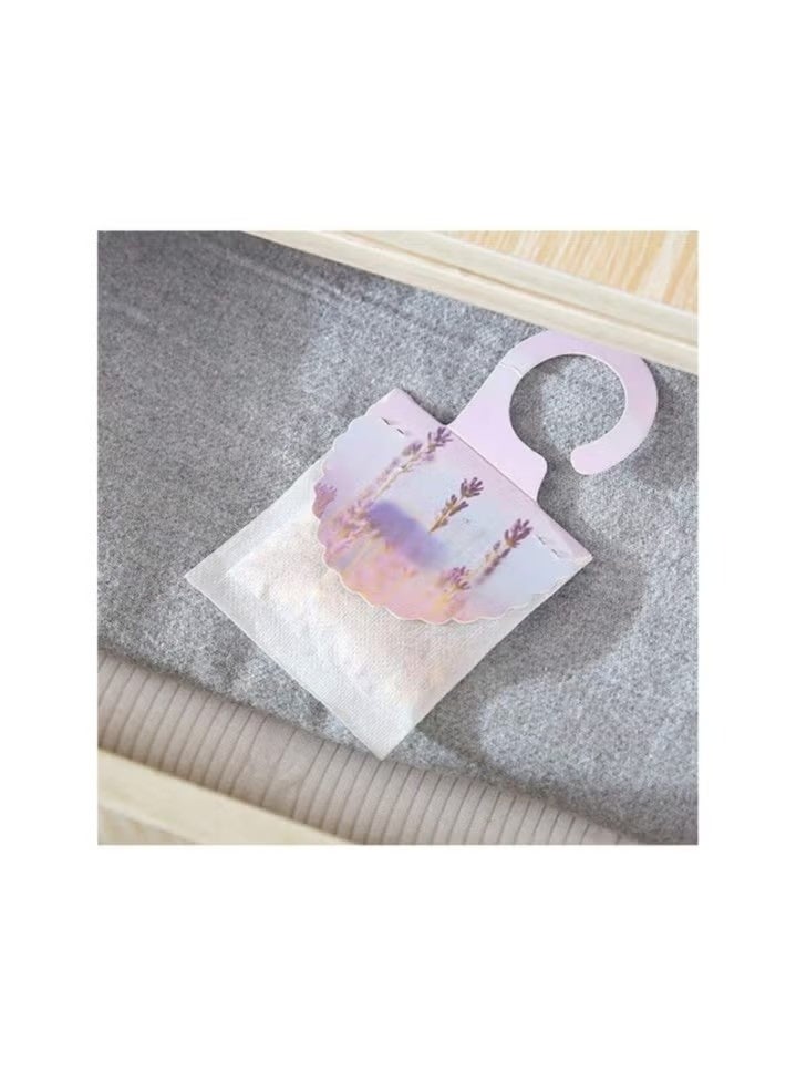 Natural Fragrance Sachets Long Lasting Scent with Hanging Hook for Wardrobe, Bathroom, Car, Aromatherapy Pack of 5 (Jasmine, Rose, Lavender, Vanilla, Osmanthus) - Image 4
