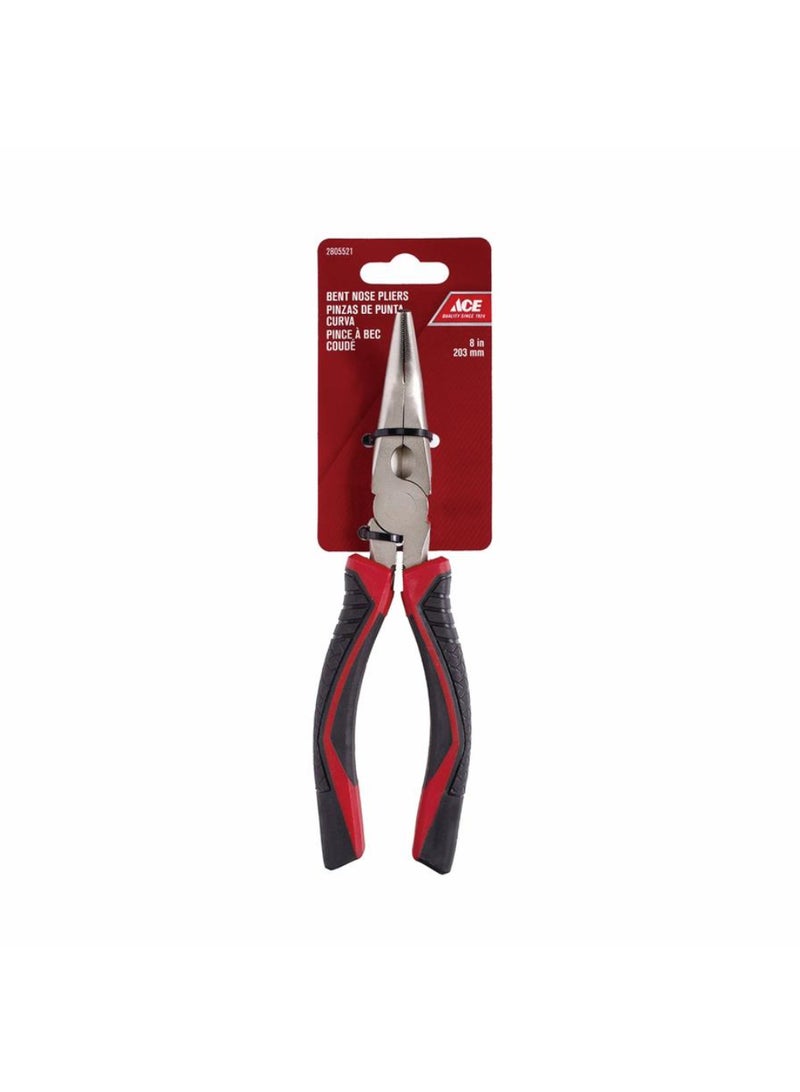 ACE Steel Bent Nose Pliers WTprgrip 20cm