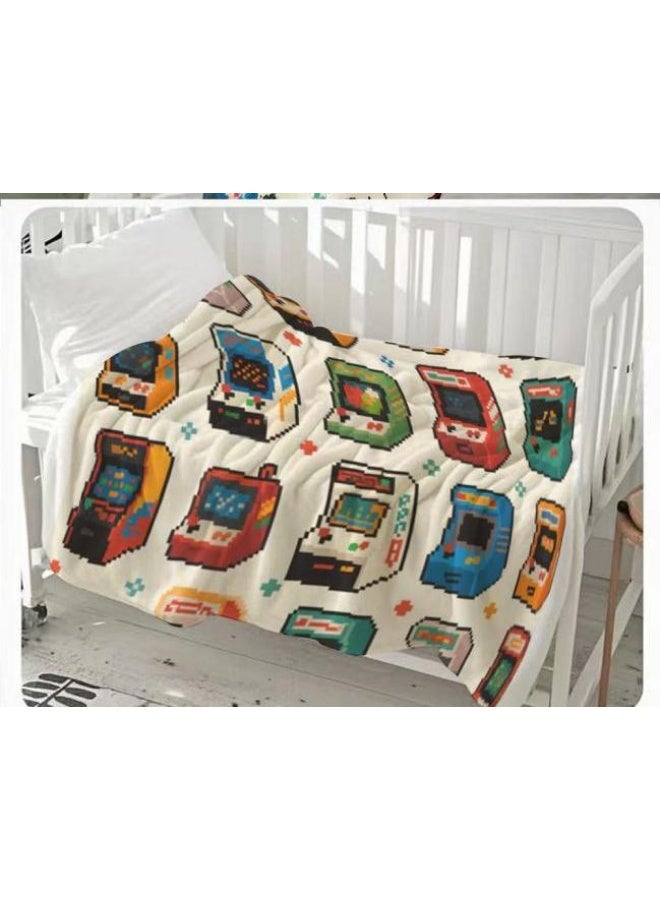 عام بطانية رقيقة من الفانيلا الكرتونية للأطفال أو الطلاب (دافئة ومريحة ومناسبة للنوم والألعاب) 100 سم * 150 سم - 894 - Image 3