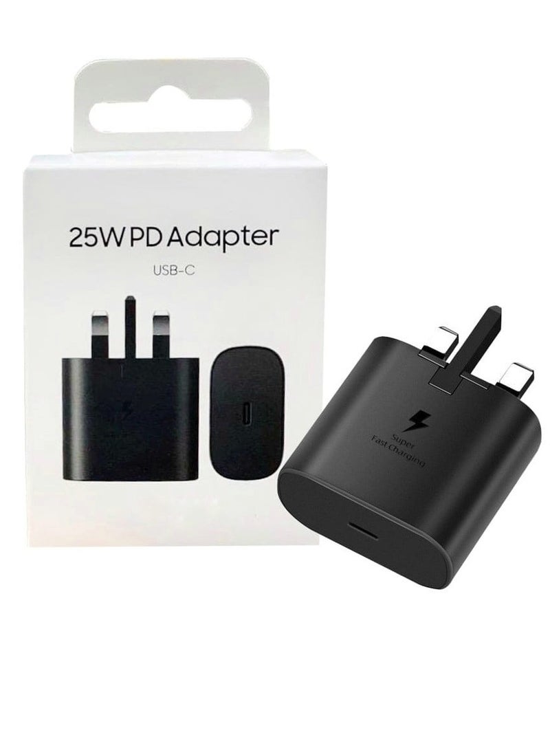 Samsung 25W Fast Charging Type C Charger Head Without Cable Black - Image 1