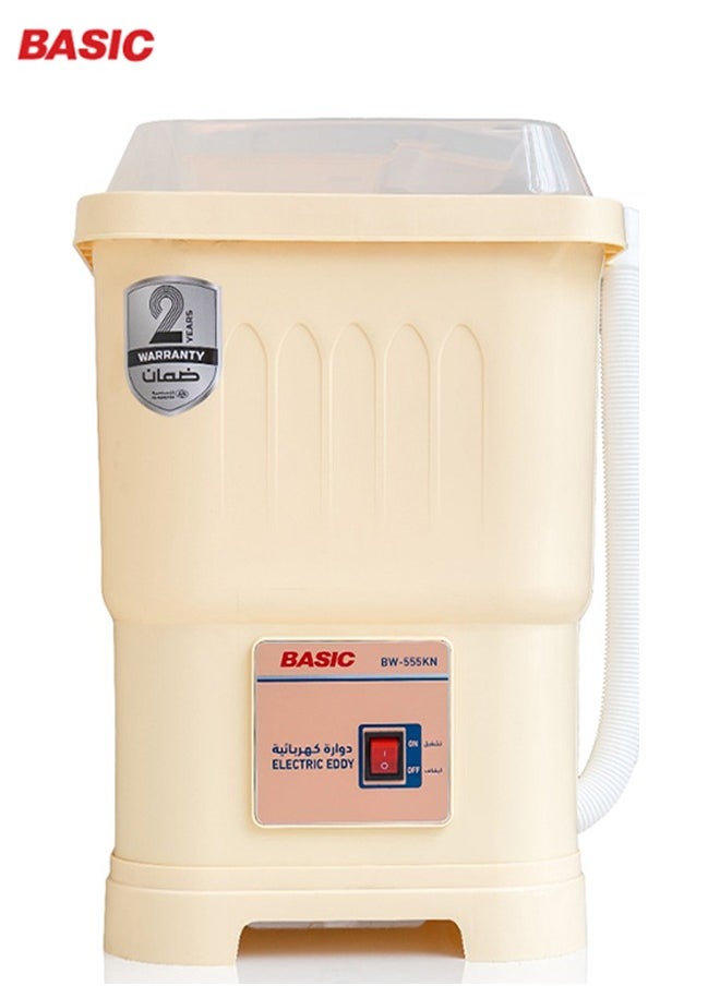 BASIC 1.2 Kg Small Washer & Electric Spinner, Stylish and Modern Look | BW-555KN  - Image 1