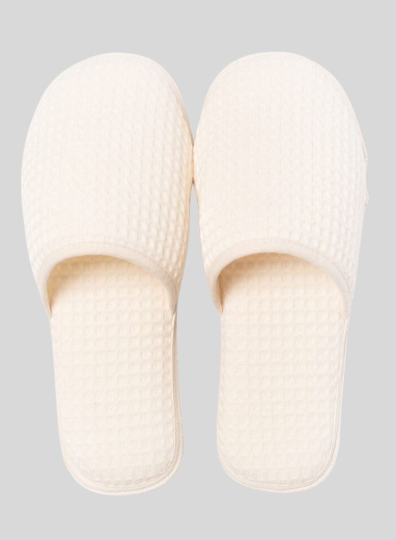 Green Cotton Unisex Closed Toe Slippers - Image 1
