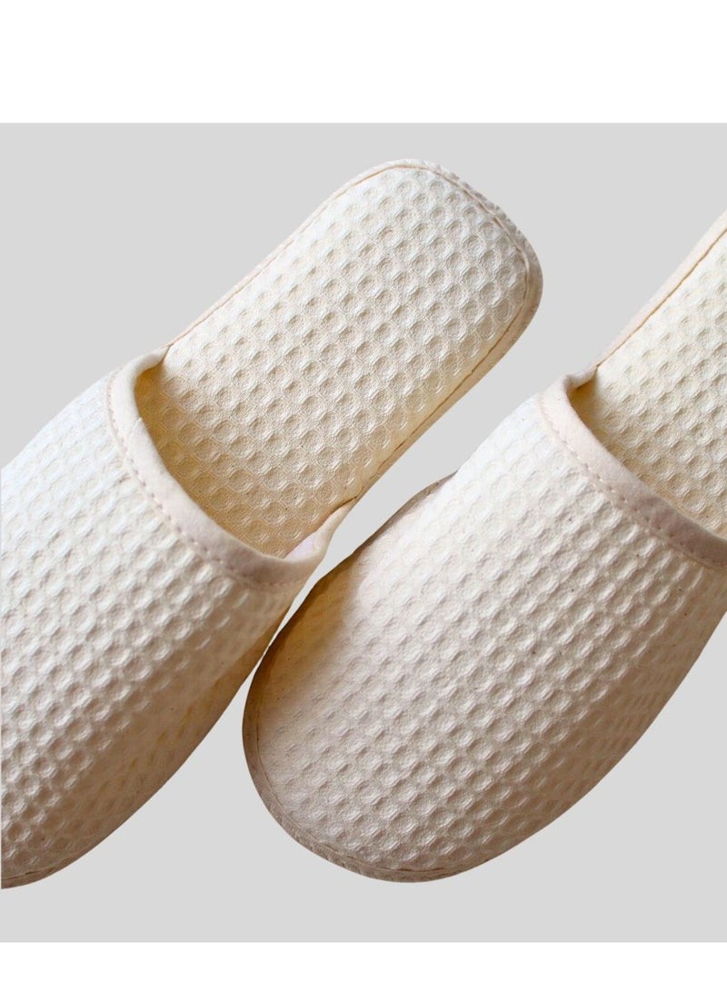 Green Cotton Unisex Closed Toe Slippers - Image 3