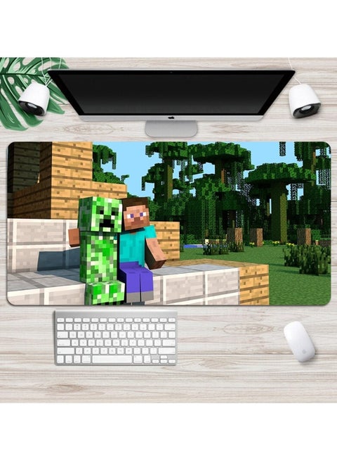Minecraft Series Pattern Large Size Mouse Pad, 300*800mm