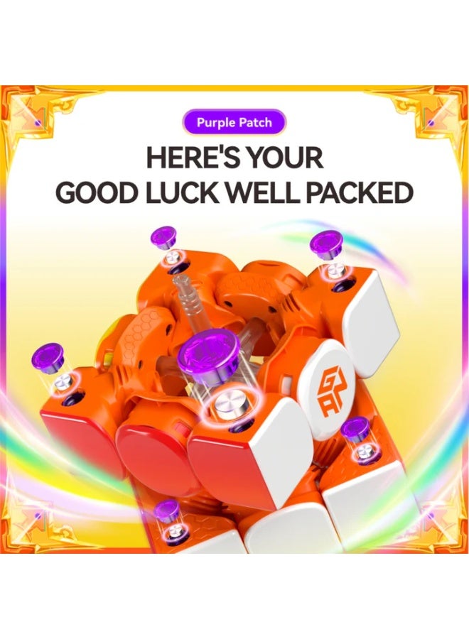 جانكيوب مكعب السرعة المغناطيسي GAN V 100 Leap بتصميم فروستد – إصدار سنة الحصان – أحدث إصدار 2026 - Image 4