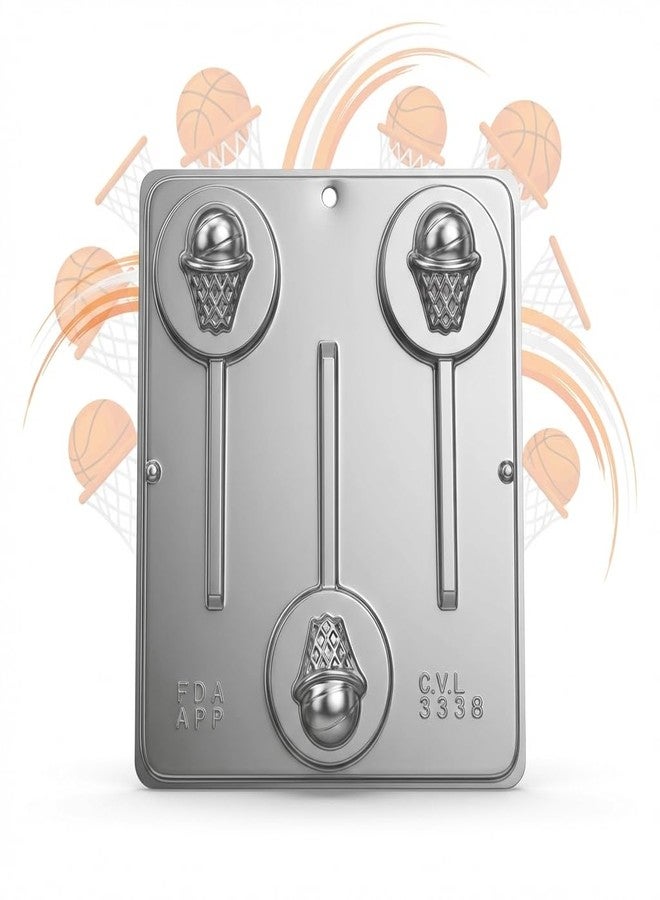 Lollipops Basketball Lollipop Chocolate Candy Mold 3338 - Image 4