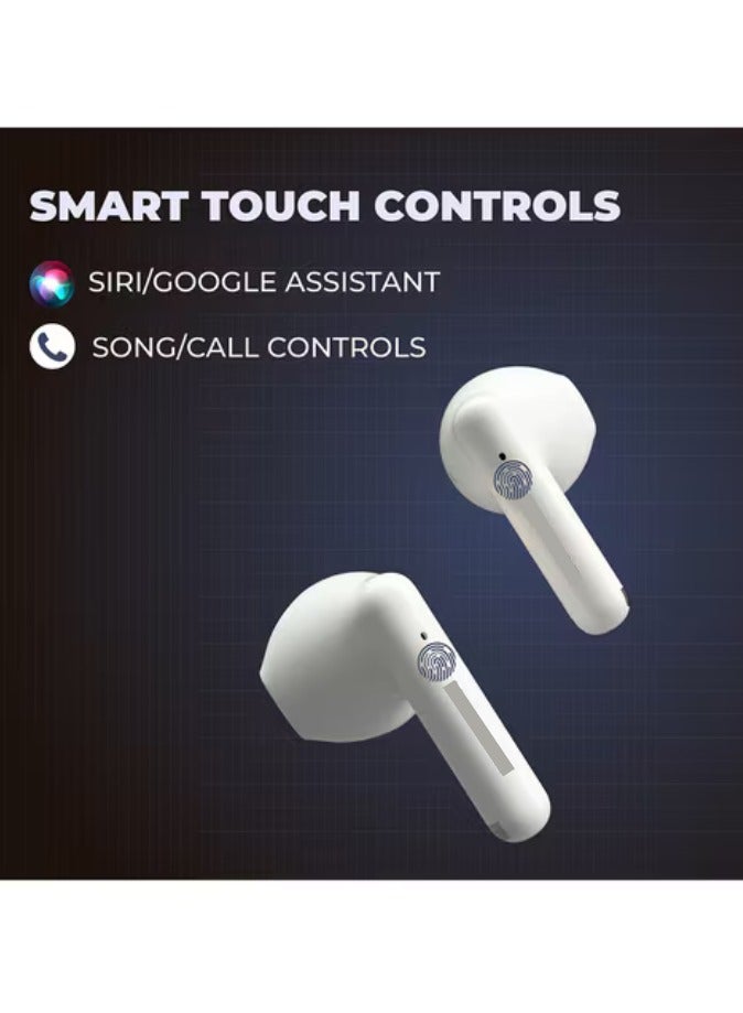 OKU Concentrate Air 4 Wireless Earbuds with Charging Case – White, Bluetooth 5.3, Premium Sound & Comfortable Fit - Image 3