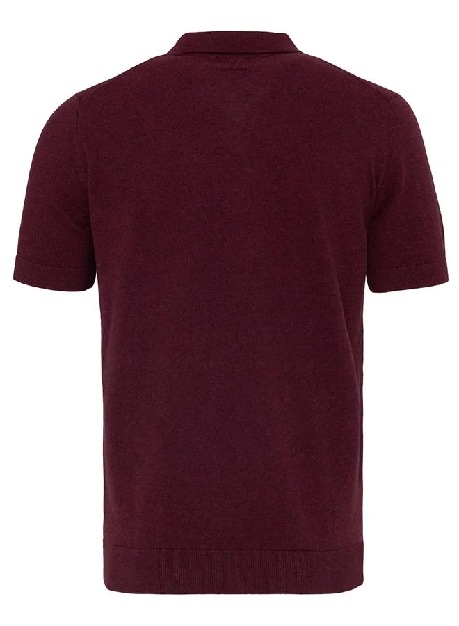 FELIX HARDY Beige-Bordeaux Men's 100% Cotton Polo Shirt Short Sleeve Pack of 2 for Men | Best Price UAE