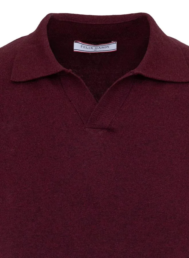 FELIX HARDY Beige-Bordeaux Men's 100% Cotton Polo Shirt Short Sleeve Pack of 2 for Men | Best Price UAE
