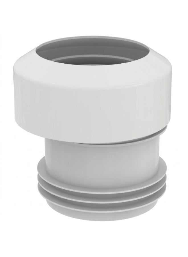 Ideal Standard T0028 Toilet Waste Eccentric Adapter 20 mm, Plastic, White, 100 x 135 x 135 mm - Image 1