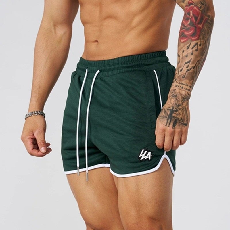 YOUNGLA Mesh Breathable Quick-Dry Sports Shorts for Men - Image 1