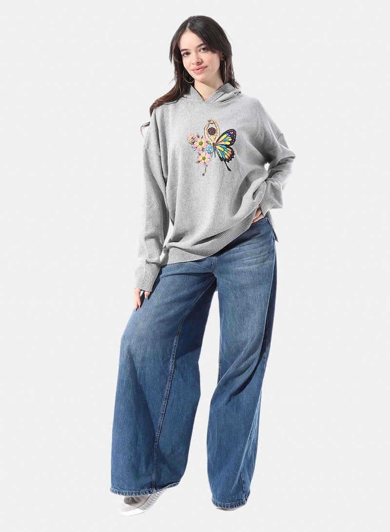 Andora High Low Slip On Hooded Pullover - Image 5