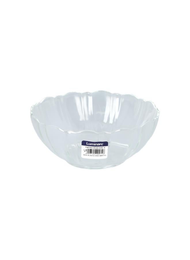Luminarc Arcade Premium Quality Tempered Glass Salad Bowl Clear 23cm N2608 - Image 1