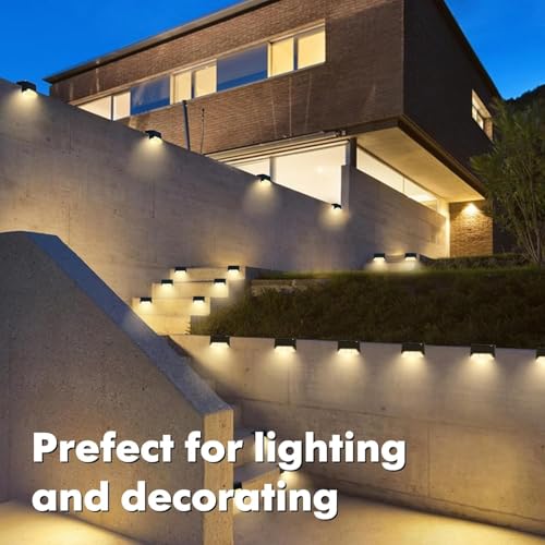 TECH LOGO ELECTRONICS Solar Stairs Light Automatic Sensor Weather Resistant Easy Installation Energy Efficient Outdoor Versatile Lamp for Home Garden Balcony (16) - Image 2