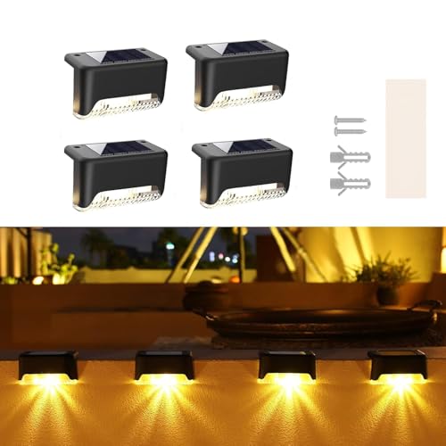 TECH LOGO ELECTRONICS Solar Stairs Light Automatic Sensor Weather Resistant Easy Installation Energy Efficient Outdoor Versatile Lamp for Home Garden Balcony (16) - Image 1
