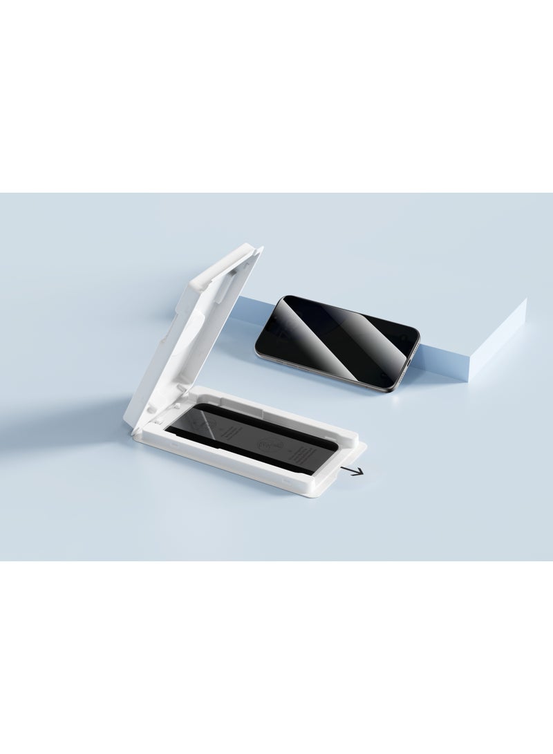 ديفيا واقي شاشة الخصوصية  ايفون 17 آير – زجاج مقوى CSG عالي الألومنيوم 9H بتركيب تلقائي, استيكر حماية لقافه بمعيار عسكرية ضد الخدوش والكسر, وضوح عالي, طبقة طاردة للماء والزيت - Image 1