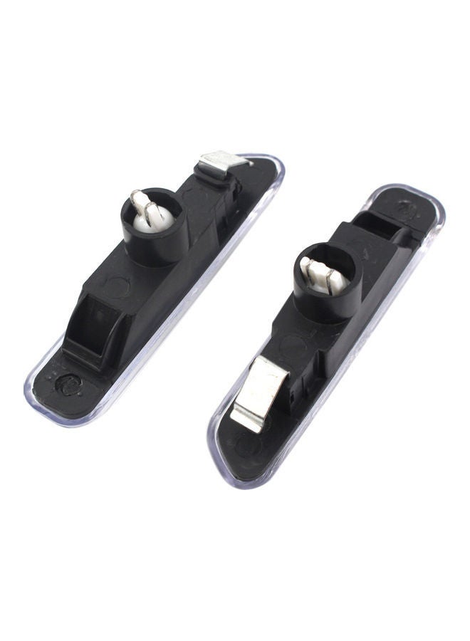 NIBEMINENT 2-Piece Full LED Strip Side Marker Light Front Fender Turn Signal Lamp Assembly Replacement For BMW E46  - Image 2