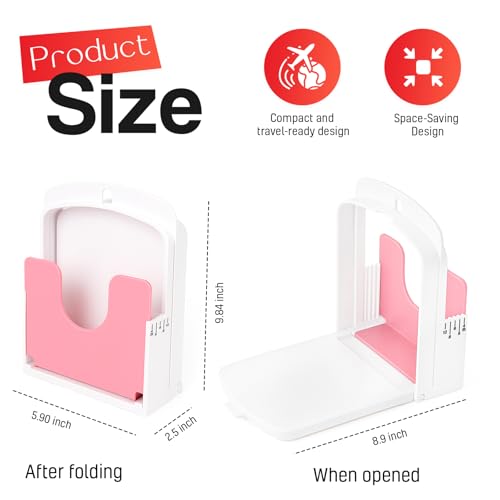 BD Prime Ventures 2026 NEW Bread Slicer Guide for Homemade Bread | 5 Thicknesses Mode for Sourdough, Rounds Loaves, Bagels, Toast & Sandwiches | Foldable & Adjustable | Space Saving | Indoor Outdoor Use - Image 5