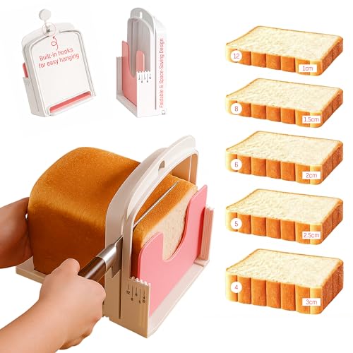 BD Prime Ventures 2026 NEW Bread Slicer Guide for Homemade Bread | 5 Thicknesses Mode for Sourdough, Rounds Loaves, Bagels, Toast & Sandwiches | Foldable & Adjustable | Space Saving | Indoor Outdoor Use - Image 1