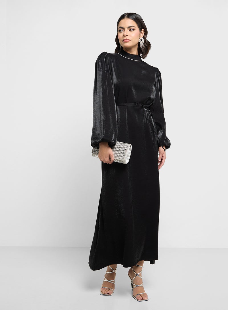 خزانة فستان بحزام من الساتان - Image 4