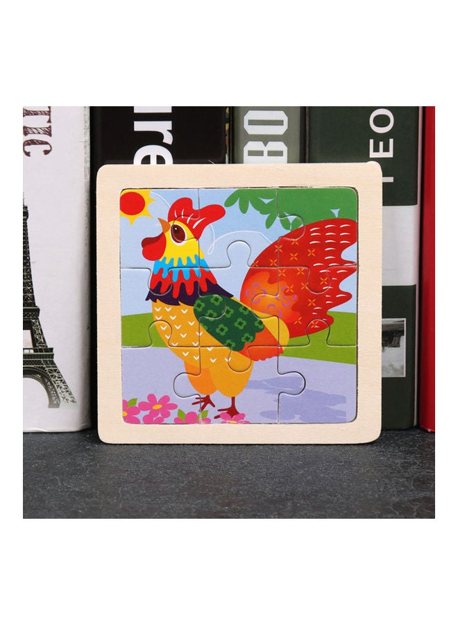 NIBEMINENT 9-Piece Wooden Jigsaw Puzzle - Image 5