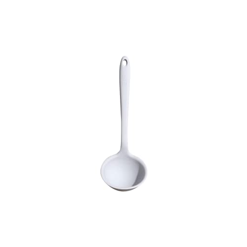 GIR GIR Get It Right Silicone Soup Ladle  Nonstick Heat Resistant Seamless Kitchen Cooking Serving for Soups Chili Sauces Batter and More  Ultimate Studio White 