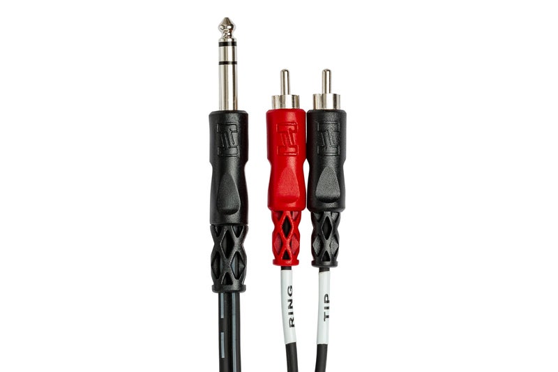 Hosa TRS-204 Inchsert Cable, 1/4 Inch TRS to Dual RCA, 13.1 Feet - Image 3