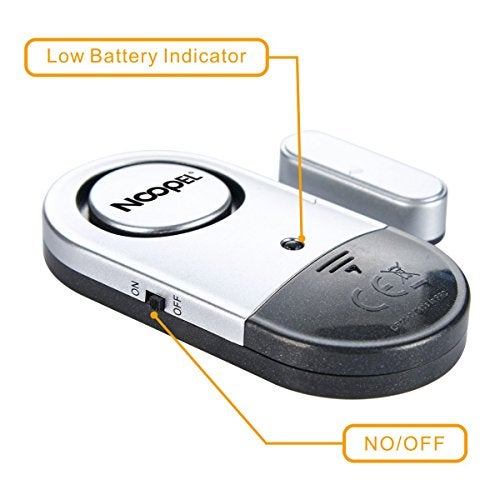 NOOPEL Door Alarms for Kids Safety, 6 Pack 120dB Pool Alarm Sensor for Doors and Windows, Window Alarms for Home Security, Burglar Intruder Entry Alert for Toddlers Personal Security - Image 5