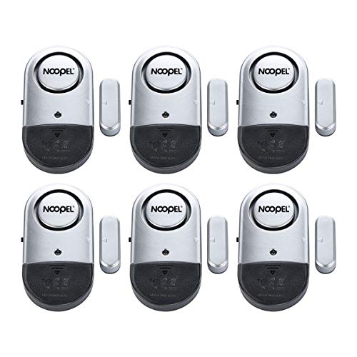 NOOPEL Door Alarms for Kids Safety, 6 Pack 120dB Pool Alarm Sensor for Doors and Windows, Window Alarms for Home Security, Burglar Intruder Entry Alert for Toddlers Personal Security - Image 1