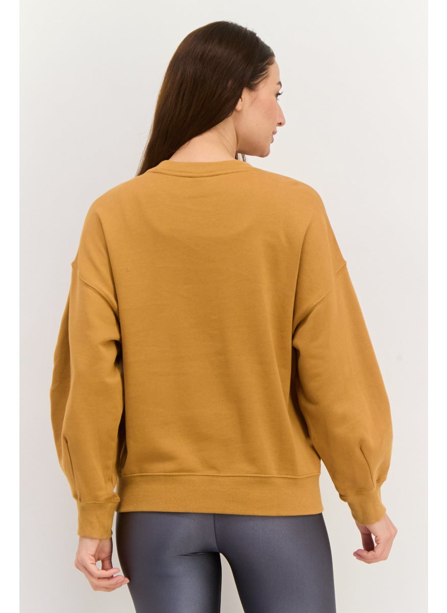 PUMA Women Sportswear Fit Long Sleeve Outdoor Sweatshirt, Brown  - Image 2