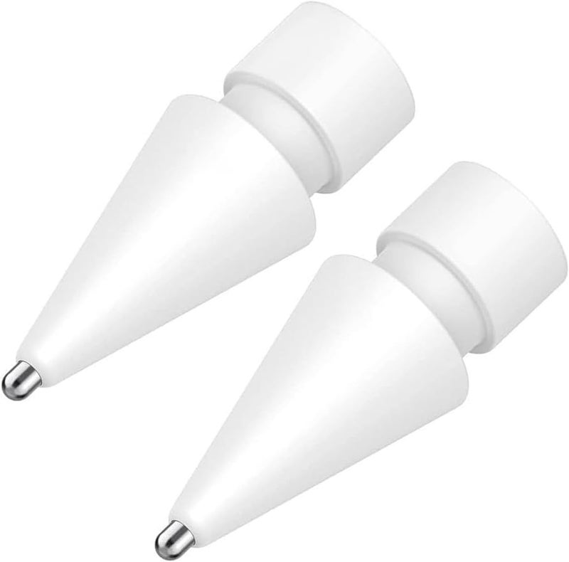 Aputue Replacement Tips for Apple Pencil, 2 Pack Metal Nibs Accessories Compatible with Apple Pencil Pro/1st/2nd Gen, Paper Feel Writing Experience for iPad Users - Image 1