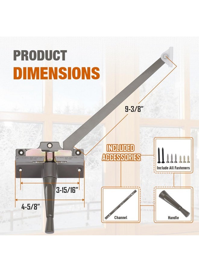 Touri - Touri Straight arm Operator with Handle (Right Hand) 9 3/8 in. Fit Andersen Perma-Shield Casement Window (1979-1989), Stone Color Window Opener - Image 1
