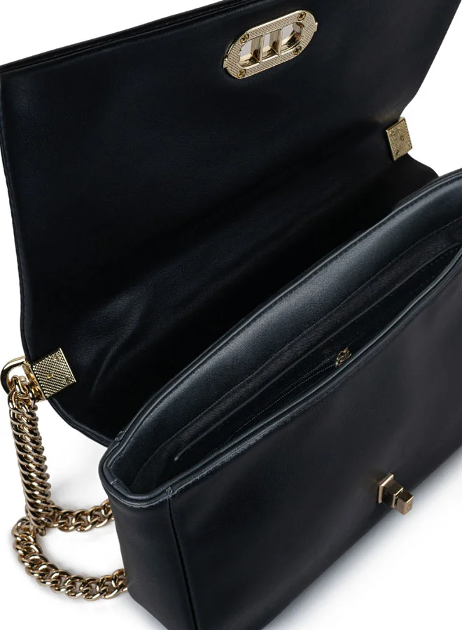 Vincci Women Quilted Shoulder Bag With Chain detail