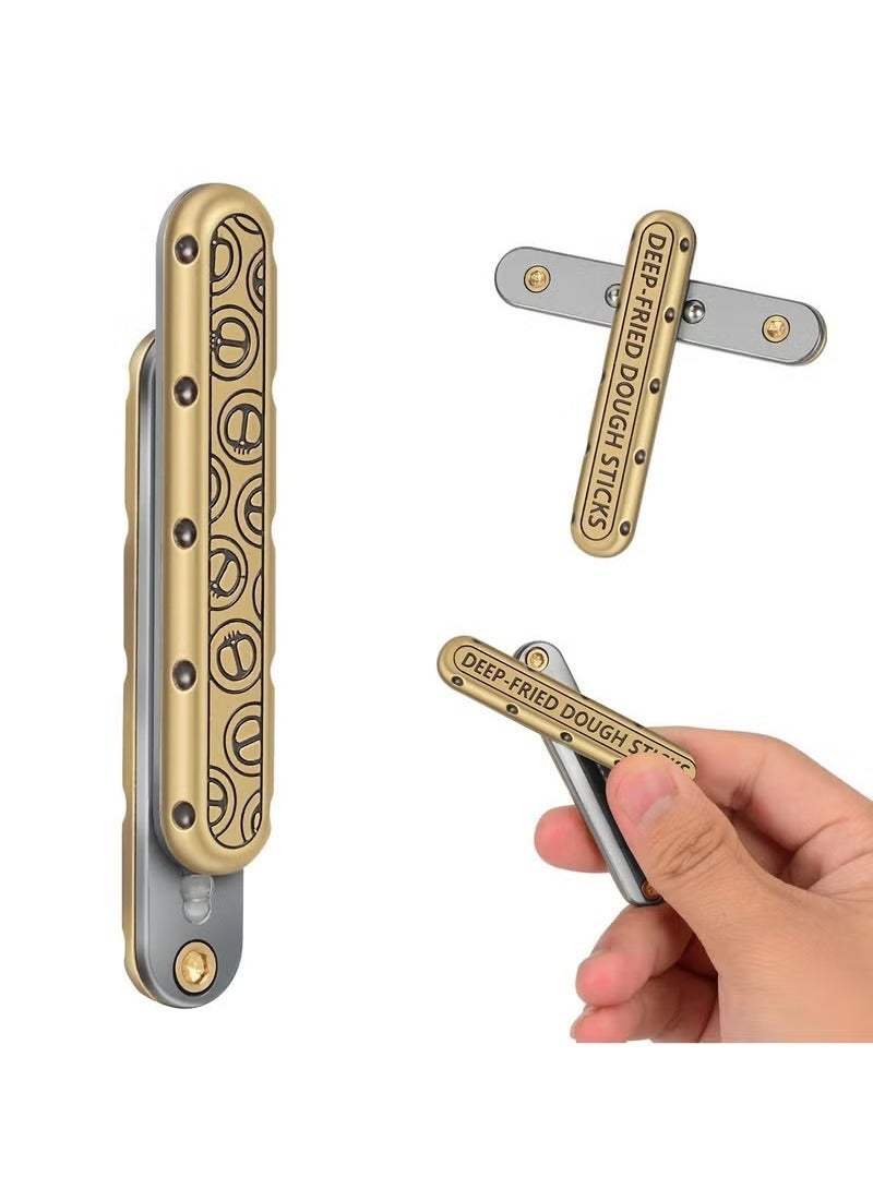 general Fidget Toys Adults, EDC Fidget Slider Fidget Toy Adult Stress Relief Metal Push Pull Rotation ADHD Recreational Fidget Toys, Birthday Desk Toy Creative Gifts for Father Husband Boyfriend - Image 1