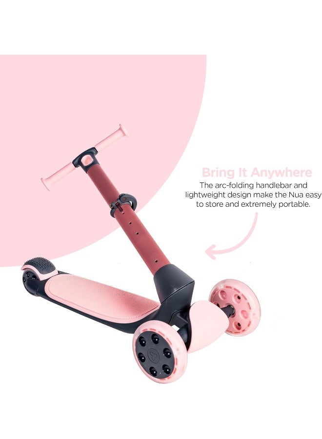 Yvolution Y Glider Nua Kick Scooters Three Wheeled, 4 Adjustable Height Glider with LED Flashing Light and Storage Hook, for Children Ages 3 Years and Up - Image 1