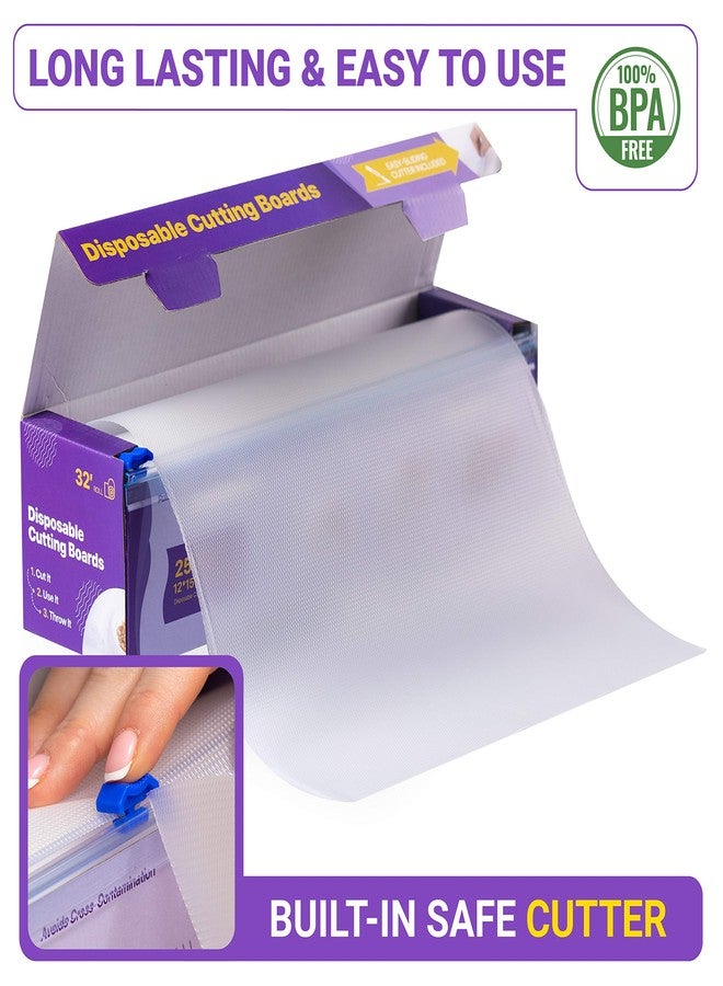 OutFormal Disposable Plastic Cutting Board Sheets for BBQ & Camping - Large Flexible Chopping Boards - Cutting Mats for Kitchen and Outdoor 32' - Image 2