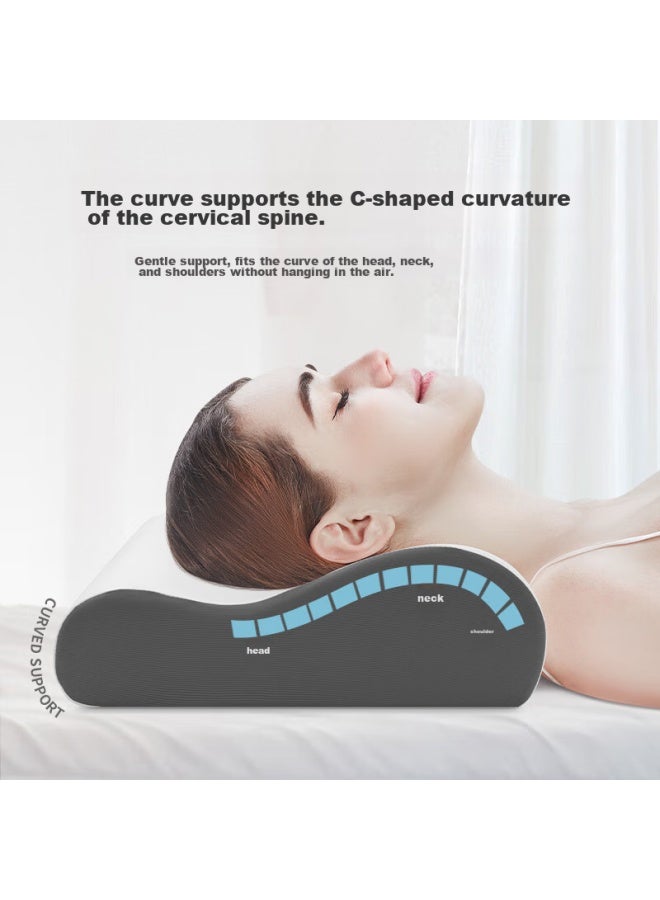 Aeromax Memory Foam Cervical Pillow, Deep Sleep Neck Support Pillow Core, Cloud-like Butterfly-shaped Pillow, Cooling Pillow For Adults, Specially Designed For Sleeping - Image 2