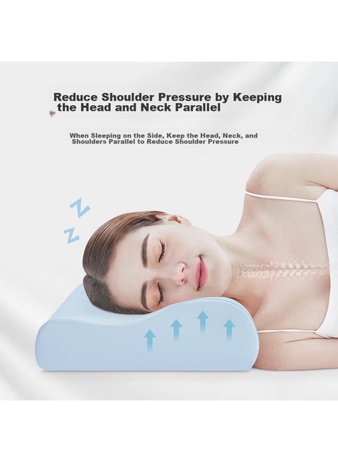 Aeromax Memory Foam Cervical Pillow, Deep Sleep Neck Support Pillow Core, Cloud-like Butterfly-shaped Pillow, Cooling Pillow For Adults, Specially Designed For Sleeping - Image 1