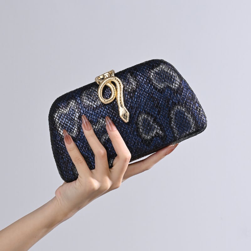 New Selling Vintage Snake Clutch Bag Dress Cheongsam Evening Bag Single Shoulder Crossbody Chain Banquet Bag For Women - Image 5