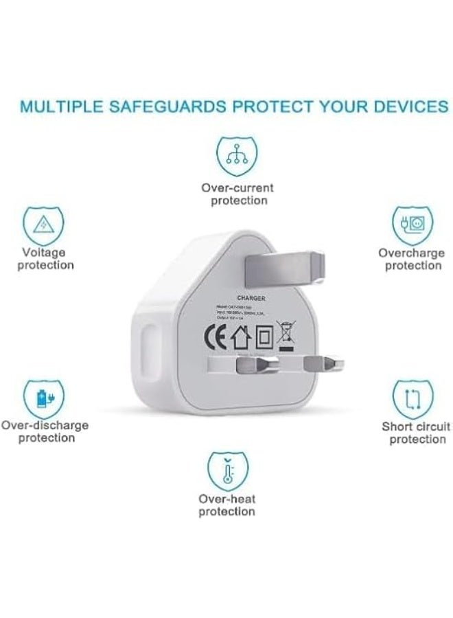 بروماس محول شحن USB ثلاثي الأسنان للجدار للهواتف والأجهزة اللوحية - Image 5