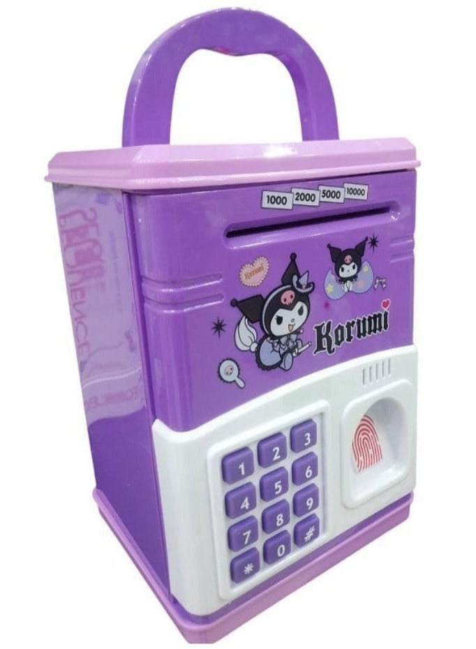 Kuromi Kids Electronic Safe with Password and Fingerprint for Money and Coins - Image 2