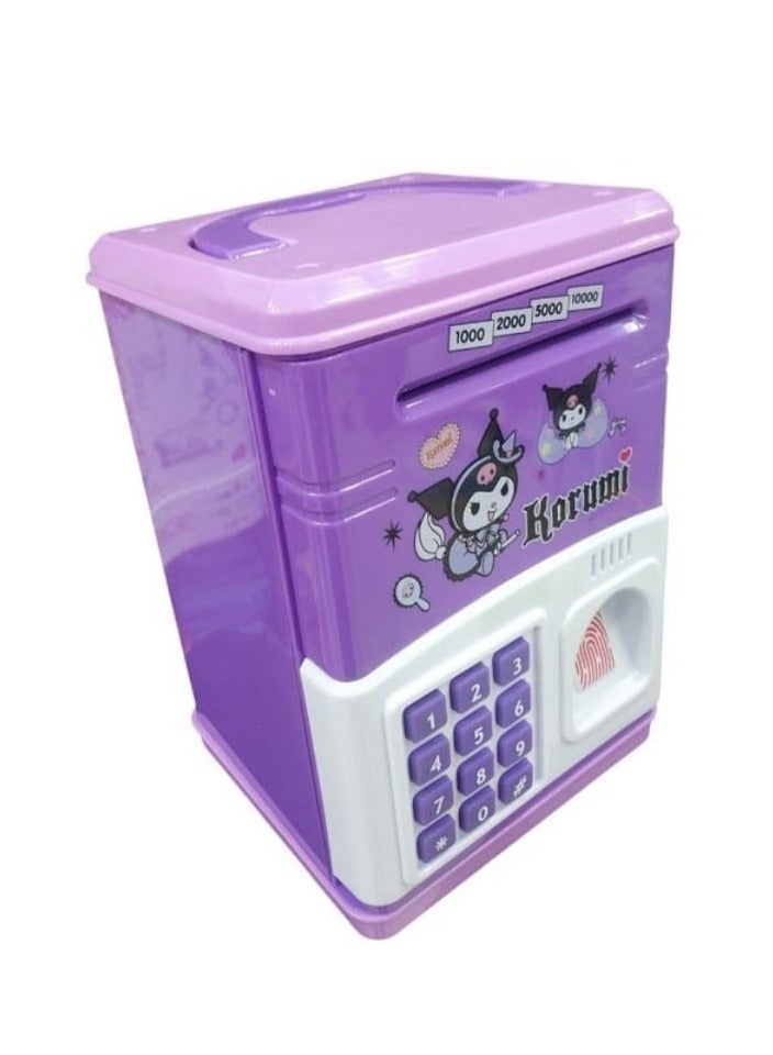Kuromi Kids Electronic Safe with Password and Fingerprint for Money and Coins - Image 3