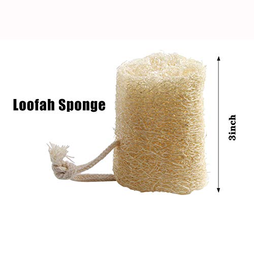 FEBSNOW Loofa Body Scrubber - 4 PCS Exfoliating Loofah Back Scrubber Natural Luffa Shower Bath Sponge Exfoliating Washcloth Face Scrubber Pad for Deep Clean & Invigorate Your Skin - Image 5