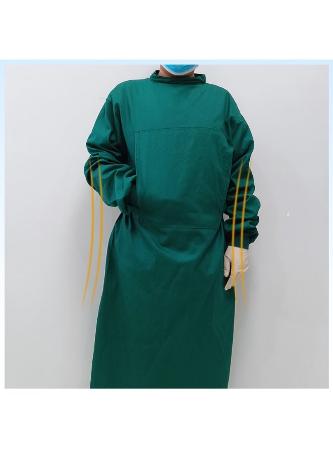 Generic Surgical gowns, medical special hand-washing gowns, isolation gowns, long-sleeved male and female doctor work clothes, hand-washing clothes, surgical gowns (green)  - Image 5
