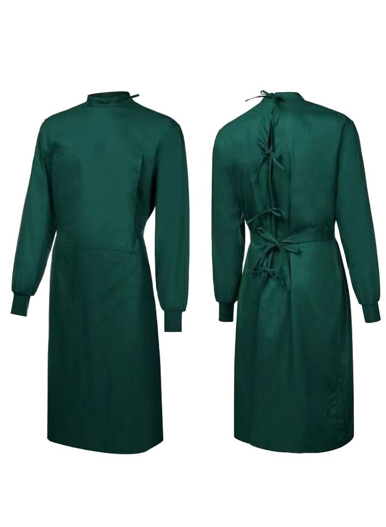 Generic Surgical gowns, medical special hand-washing gowns, isolation gowns, long-sleeved male and female doctor work clothes, hand-washing clothes, surgical gowns (green)  - Image 1